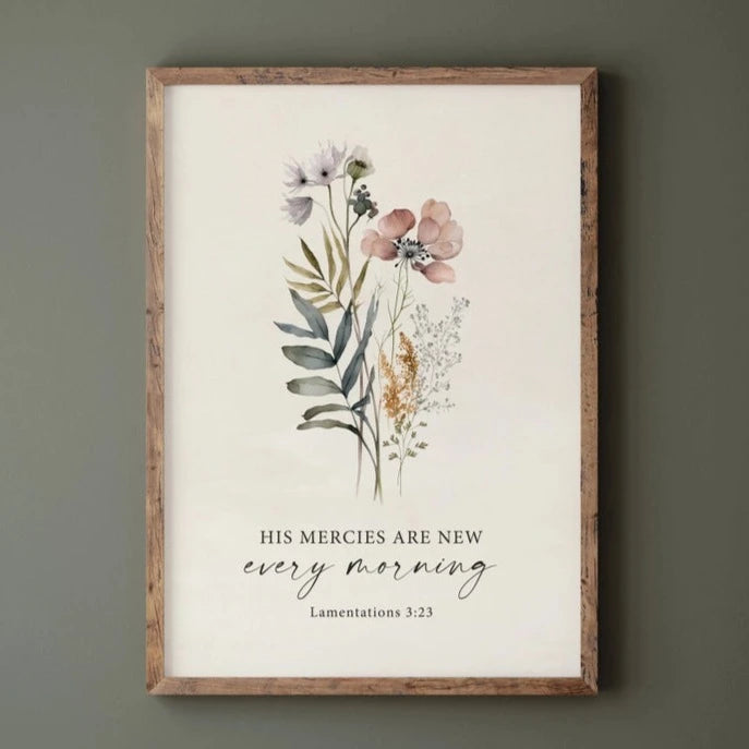 His Mercies Are New 5x7 Print