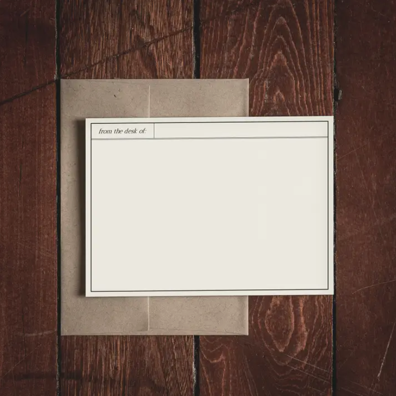 "From The Desk Of" Notecard Set