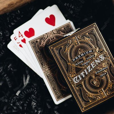 Gold embossed luxury, premium playing cards
