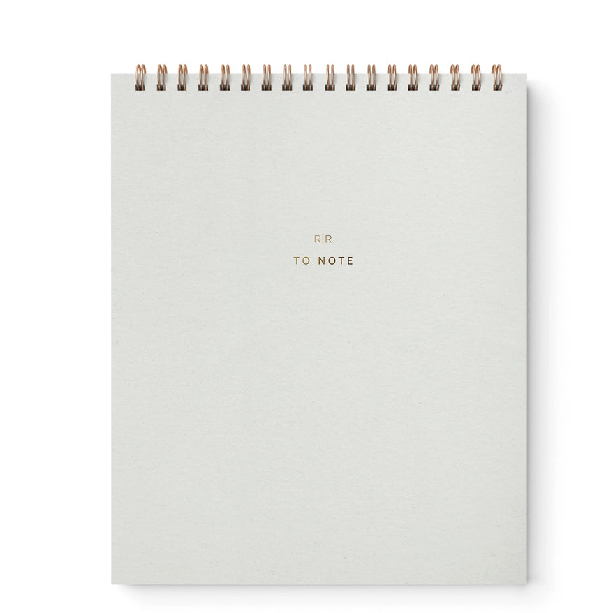 Lined Notebook - White