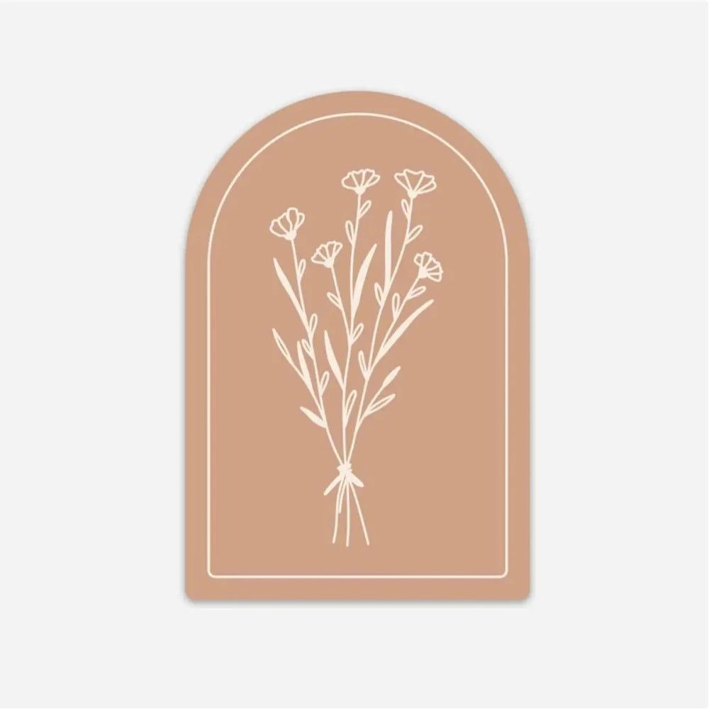 Pink/peach floral arch sticker by The Anastasia Co.