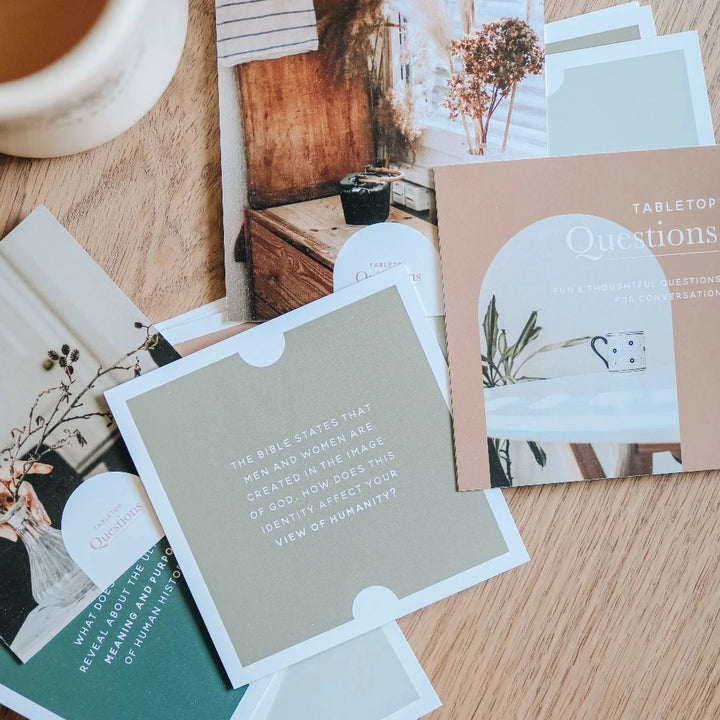 Tabletop Questions Conversation Cards from The Daily Grace Co.