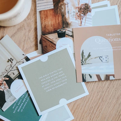 Tabletop Questions Conversation Cards from The Daily Grace Co.