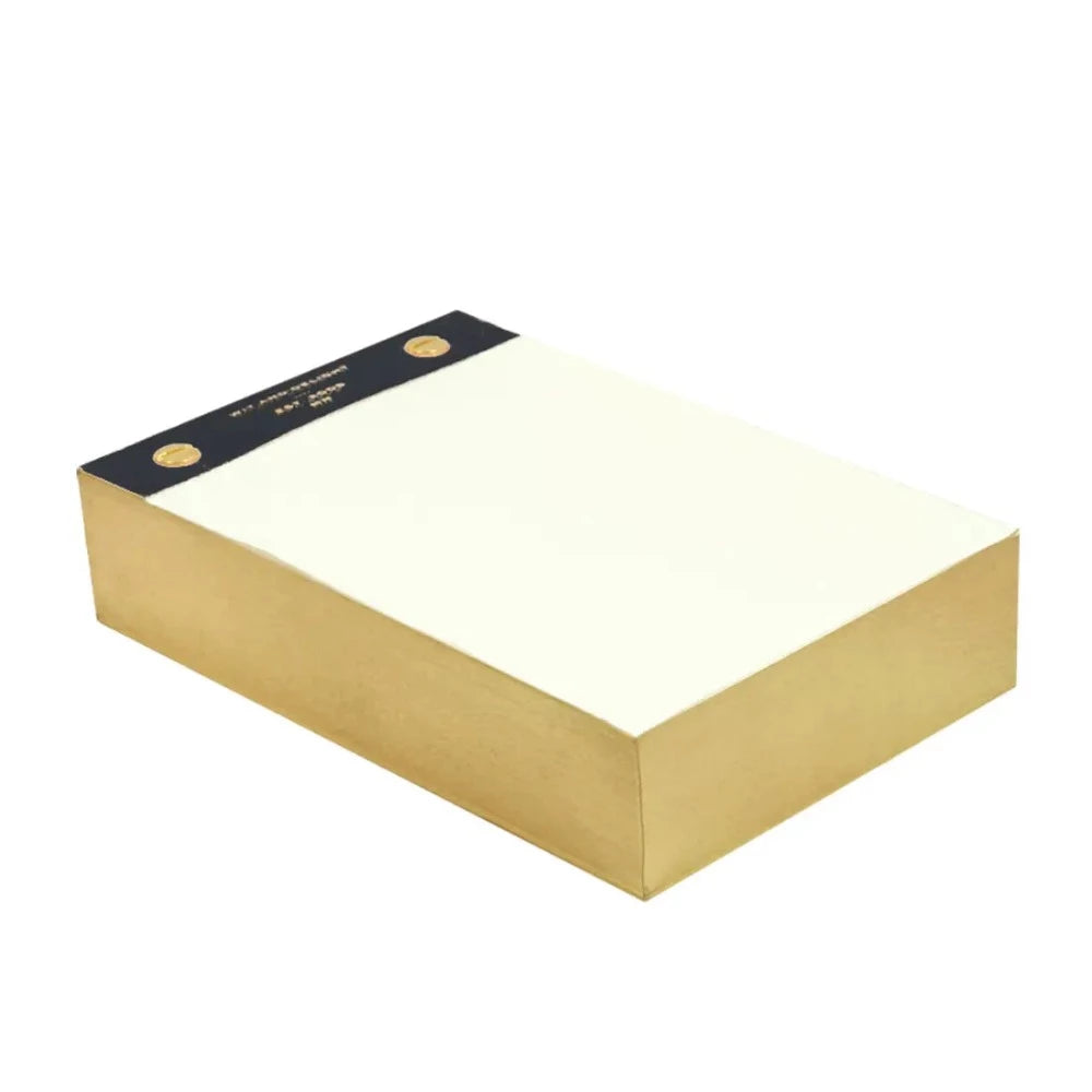 Desktop notepad with gold edges by Wit & Delight